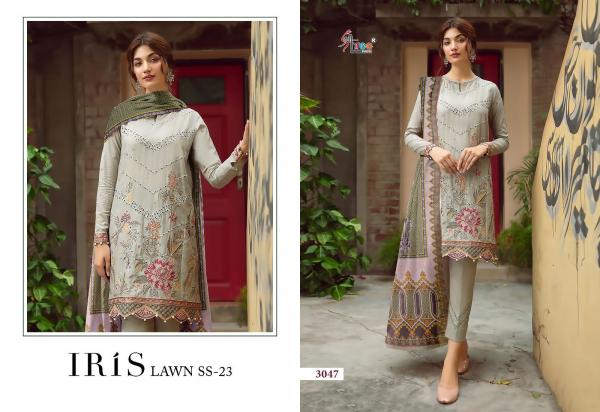 Shree Iris Lawn Ss 23 Chiffon Dupatta Pakistani Suit Collection